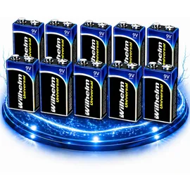 Wilhelm Universal Batterien AA Mignon AAA Mikro 9V Block (9V Block, 10)