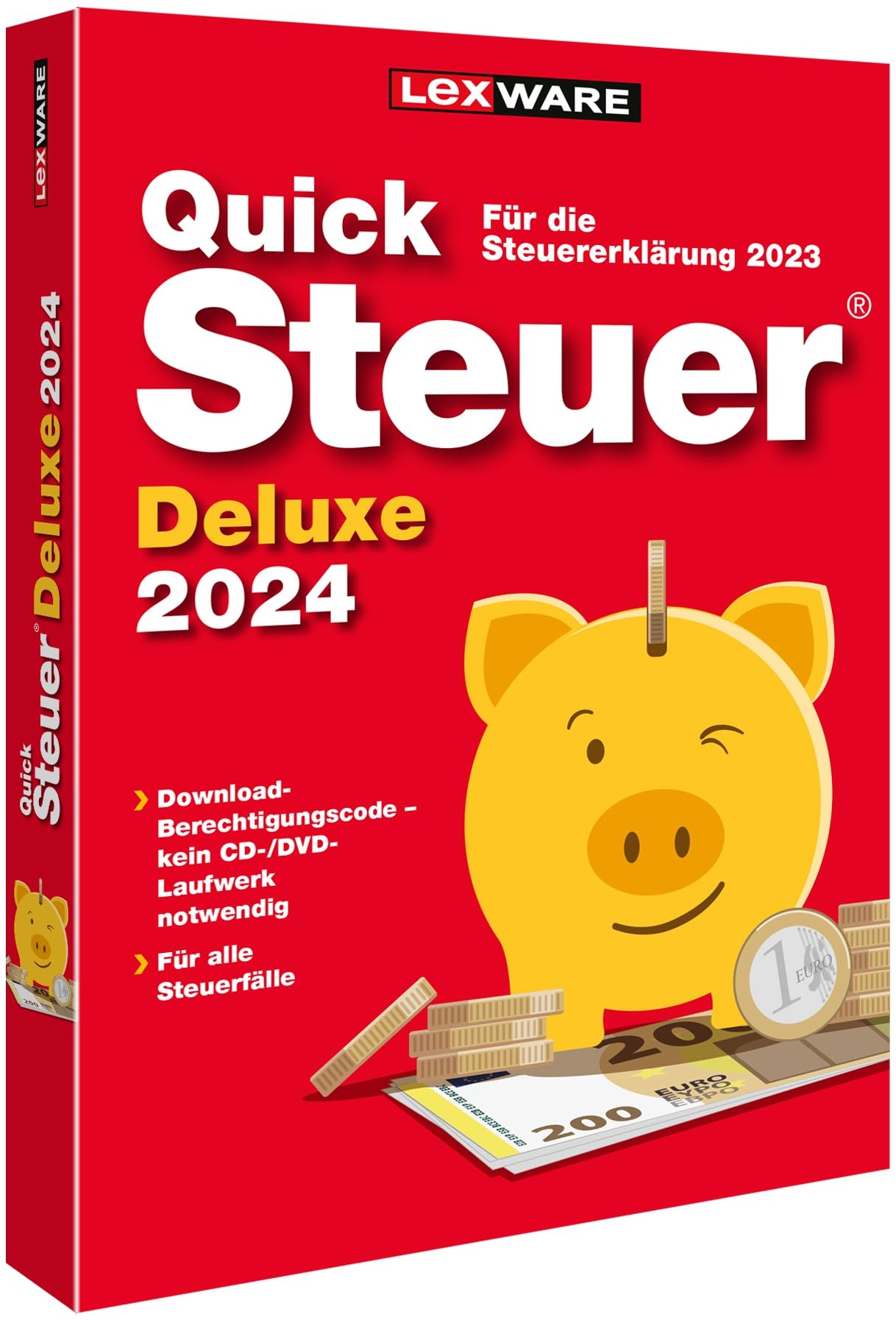 QuickSteuer Deluxe 2024 (für Steuerjahr 2023) | Minibox | Private und gewerbliche Steuererklärung