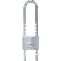 ABUS Vorhängeschloss Titalium 64TI/50 HB60-150 Gleichschließend (B x H: 50 x 77 mm, Bügelstärke: 8 mm, Material Bügel: Gehärteter Spezialstahl)