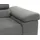 Mirjan24 Sessel Torezio Cord 134 x 90 x 102 cm Schwarz mit Einstellbaren Kopfstützen