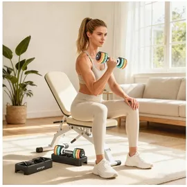sportnow Hantel-Set Verstellbare Hantel 1-5 kg mehrfarbig