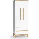 VitaliSpa Kinderkleiderschrank, Malia Weiß Eiche modern 70x187 cm