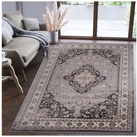 Orientteppich Oriente Teppich - Traditioneller Teppich Orient Grau, Mazovia, 180 x 250 cm, Geeignet für Fußbodenheizung, Pflegeleicht, Wohnzimmerteppich grau 180 x 250 cm