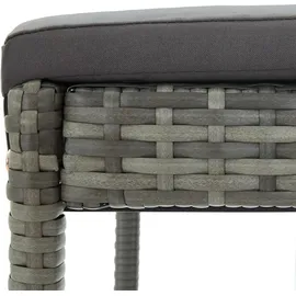 vidaXL Gartenbar Set 5-tlg. Grau