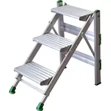 Industrielle Trittleiter 3 Stufen - Maximale Arbeitshöhe 2.75m - Po-3