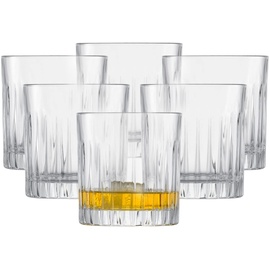 Schott Zwiesel Whiskyglas Stage (6er-Set), geradliniger Tumbler für Whisky mit Relieff, spülmaschinenfeste Kristallgläser (Art.-Nr. 121555)