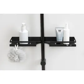 Wenko Turbo-Loc® Duschstangencaddy Altarella L, schwarz - BHT 45x4x10.50 cm