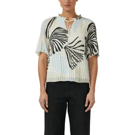 s.Oliver BLACK LABEL Kurzarmbluse Bluse beige 38 EU