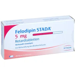 Felodipin Stada 5 mg Retardtabletten 20 St