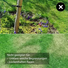 LAWNMASTER OcuMow® Mähroboter kabellos 80 Rasenmäher Roboter mit 2Ah Akku Kompaktmodell Einsteiger-Modell ohne Begrenzungskabel