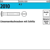 Industrial Quality Supplies ISO 2010 LinsenSenkkopfschraube M3x5 Edelstahl A2