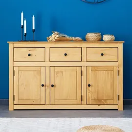 CARO-Möbel Sideboard 135 x 80 x 40 cm Braun