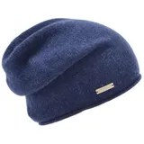 Seeberger Strickmütze Beanie aus 100% Kaschmir blau