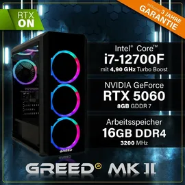 Greed MK2 Intel Core i7 12700F Nvidia Geforce RTX 5060