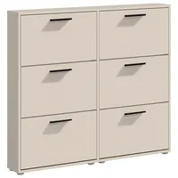 Schuhkipper 116 x 103 x 17 cm kaschmir / kaschmir