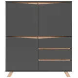 INOSIGN Highboard »Valentin«, 3 Schubkästen und 3 Türen, Breite 120cm in modernem Scandi - Design,