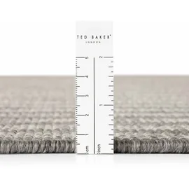 Ted Baker Linley Wendeteppich", grau weiß, B:200cm H:8mm L:300cm, Polypropylen, Teppiche, Teppich, Designteppich, Wetterfest, Pflegeleicht, Modern, Wohnzimmer, Terrasse