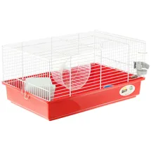 Ferplast Kleintierkäfig CRICETI 9 46 x 29,5 x 23 cm rot/weiß