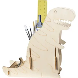 Peter Bausch GmbH & Co. KG Pebaro 477/3 - Holzbausatz Stiftehalter Dinosaurier, Laser cut Bastelset