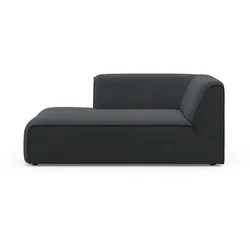 Ottomane RAUM.ID "Merid Chaiselongue, Maße B/T/H: 100/162/70 cm", grau (anthrazit), B:100cm H:70cm T:162cm, 100% Polyester, Sofas, als Modul oder separat verwendbar, für individuelle Zusammenstellung