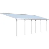 CANOPIA Terrassenüberdachung Olympia 8,5 x 3 m weiß