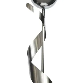 Harms Import Edelstahl Gartenstecker Spiralen Design 140 cm Weiß