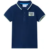vidaXL Kinder Poloshirt Shirt Polohemd Kurzarm Kindershirt T-Shirt Marineblau 128 - 128