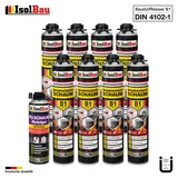 Brandschutzschaum B1 Bauschaum 8x 750ml 1x Reiniger Pistolenschaum Montageschaum