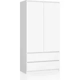 Akord Kleiderschrank Akord 180 x 180 x 90 cm Weiß