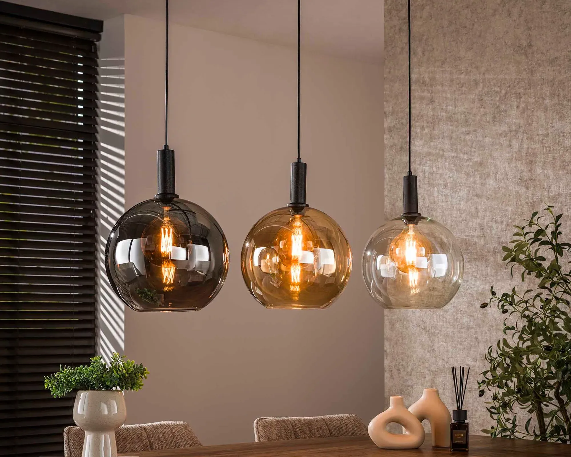 designline »Sfera 3L« Pendelleuchte 3 flammig / tricolore