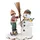 Hubrig Volkskunst GmbH Winterkind Junge mit Schneemann 11 cm bunt/grün/rot