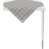 APELT Mitteldecke APELT "9538 CHALET STYLE" Gr. 1, grau (grau, weiß), B:85cm L:85cm, Baumwolle, Tischdecken, Mitteldecke, Digitaldruck