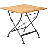 LC Garden Wimbledon Esstisch 80x80cm Stahl/Teak Natur
