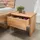 Home Affaire Nachtkonsole HOME AFFAIRE "Ultima Balkenbett Doppelbett, Füße mit Kufenform", braun (wildeiche natur, geölt), B:50cm H:42cm T:36cm, Massivholz, Sideboards, Nachtkonsole, Massivholz, Skandinavisches Design, Robust, stabil, FSC zertifiziert