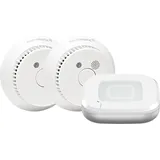 Homematic IP Starter Set Rauchwarnmelder Weiß inkl. Access Point 2 2 St.