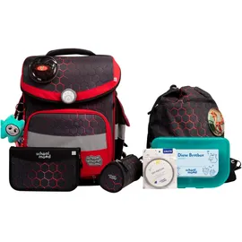 School-Mood Timeless Pro 7-tlg. Drache rot