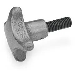 6335.4-SG-63-M12-30 Kreuzgriffschrauben, Gusseisen, Stahl-Gewindestift
