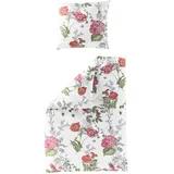 Traumschlaf Hannah Floral Rot 155 x 220 cm + 80 x 80 cm