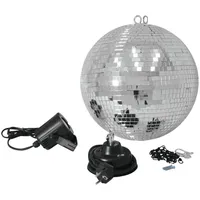 Eurolite Spiegelkugelset 30cm mit LED-Spot