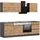kochstation Winkelküche KS-Riesa L-Form 340 cm grau