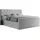 MKS boxspringbett KING VELEN 160/200 Hellgrau Struktur - H3