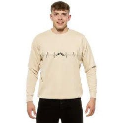 Cotton Prime® Sweatshirt Berge Pulsschlag Berge
