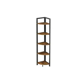 VASAGLE Eckregal 30 x 30 x 150 cm Braun