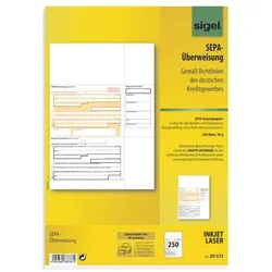 Sigel PC-SEPA-Überweisung ZV572 weiß, 21x29.7 cm