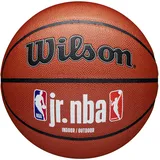 Wilson Basketball, Jr. NBA FAM LOGO Outdoor, Tackskin Cover, Größe: 7, Braun