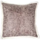 Mendler Deko-Kissen Wildlederimitat 45 x 45 cm Braun