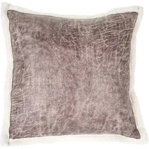 Mendler Deko-Kissen Wildlederimitat 45 x 45 cm Braun