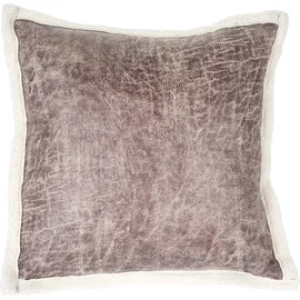 Mendler Deko-Kissen Wildlederimitat 45 x 45 cm Braun