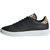 adidas Damen Grand Court Base 2.0 Shoes Sneakers, core Black/core Black/Pulse Lime, 38 EU