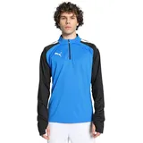 Puma teamLIGA 1/4 Zip Top Electric Blue Lemonade-Puma black XL